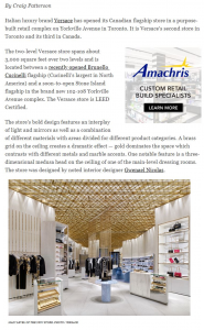 Versace Opens Impressive Canadian Flagship on Yorkville Avenue - L'Elite  Group